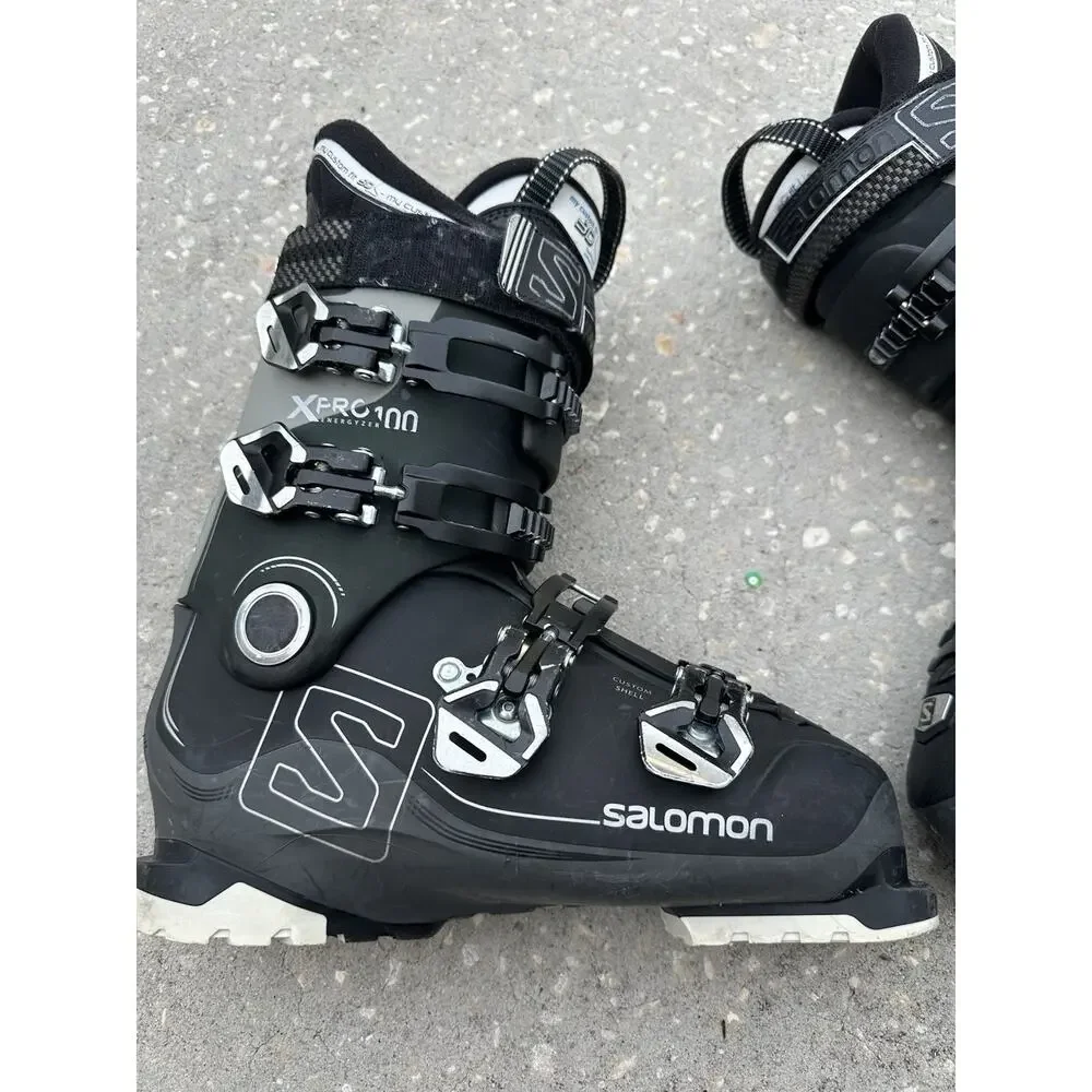Salomon X Pro 100 Energyzer Ski Boots- Size 27/27.5 Custom Fit 3D Snow